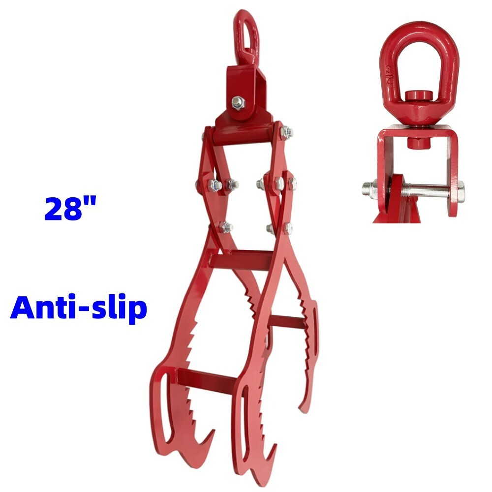 28"Log Clip 4Claw Lifting Hook Log Hook Lifting Hook Lifting Hook Unloading Hook