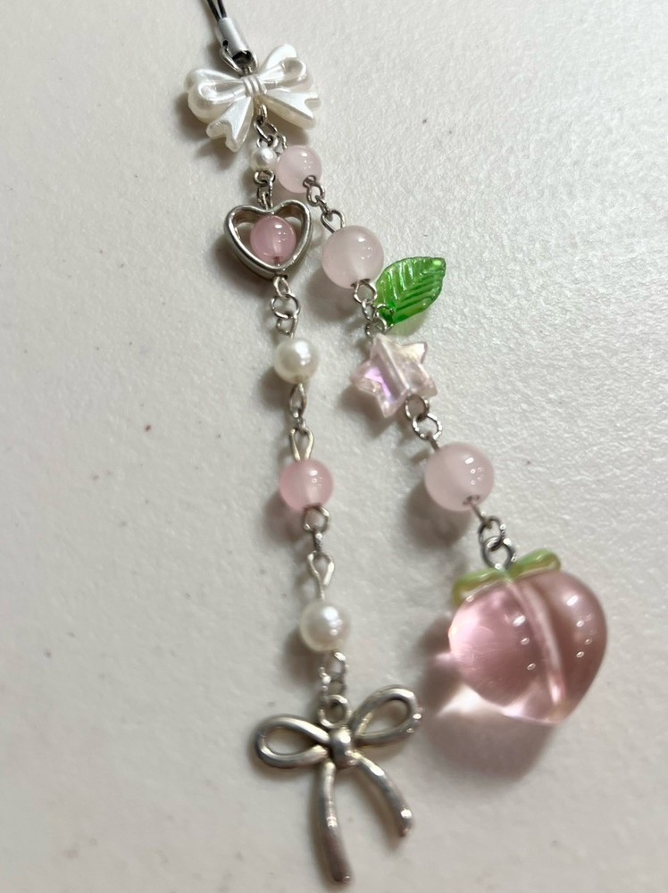 Peach Phone Charm