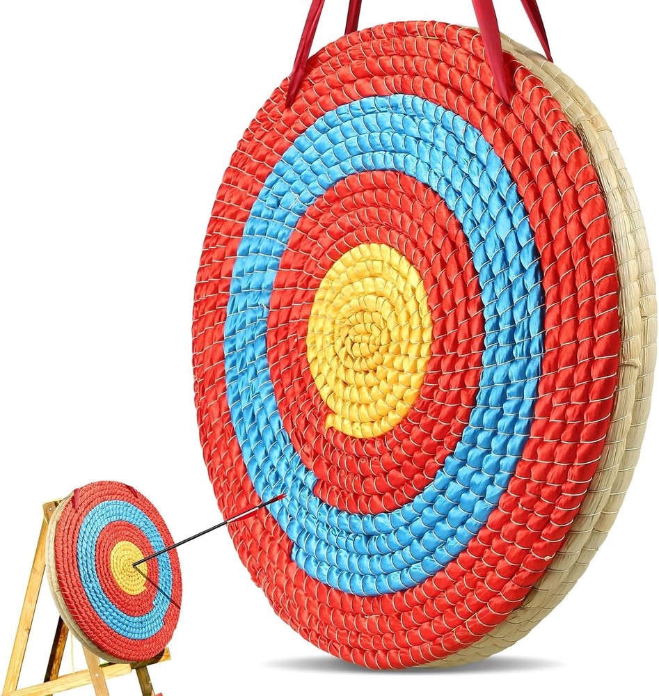 Straw Archery Targets, 3 Layers 20" Arrow Target for Backyard