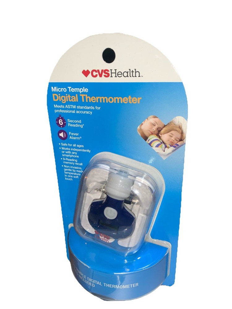 Micro Temple Digital Thermometer with 6 second reading
