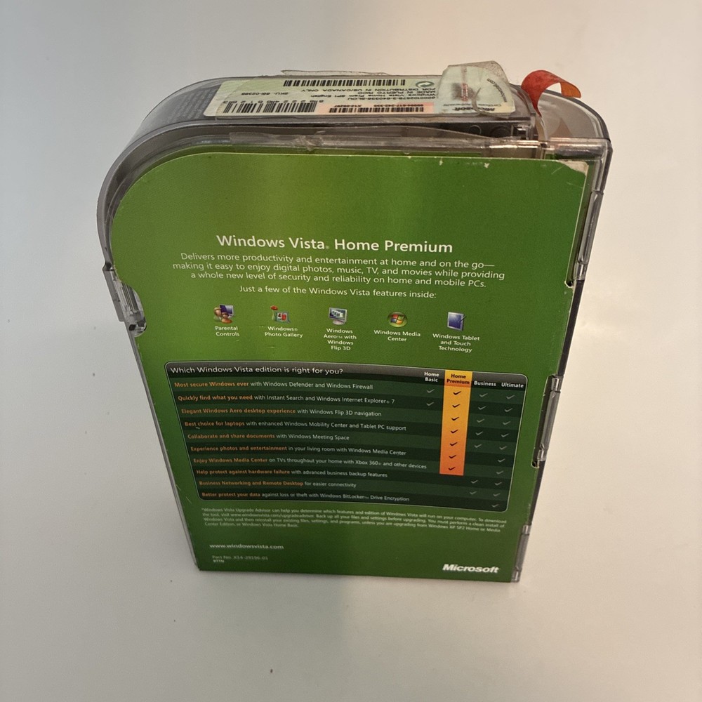 Microsoft Windows Vista Home Premium SP1 Full Version for Windows With Key