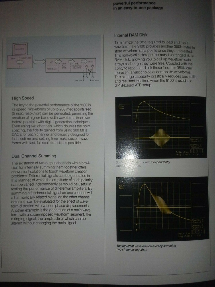 LeCROY 9112 Dual Arbitrary Function Generator TESTED! with 9100/CP Controller.