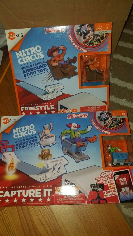 NEW! HEXBUG Nitro Circus Capture It! & Freestyle Sets