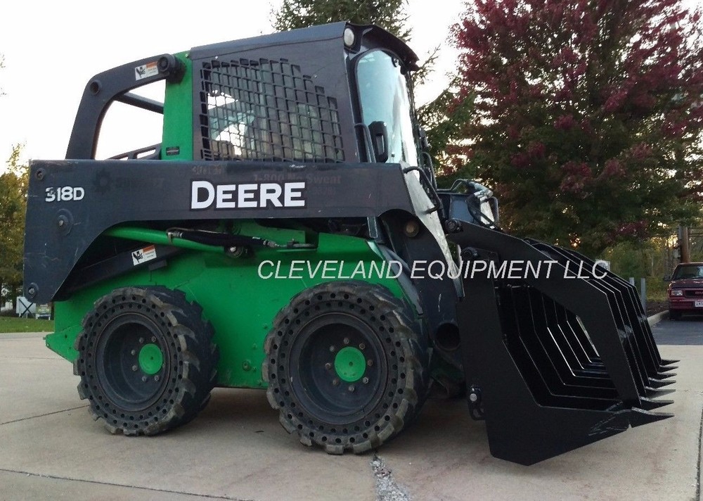 NEW 72" SEVERE-DUTY ROOT GRAPPLE RAKE ATTACHMENT Skid-Steer Loader Clam-shell 6'