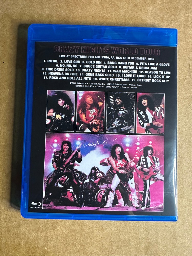KISS - Philadelphia 1987 Crazy Nights Live Blu-ray Remaster Paul Stanley Gene