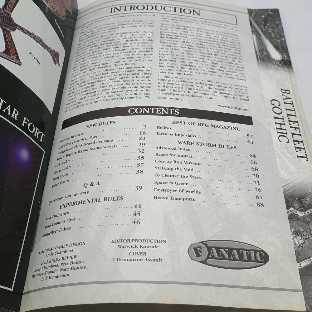 Battlefleet Gothic - 2002 Annual - Used