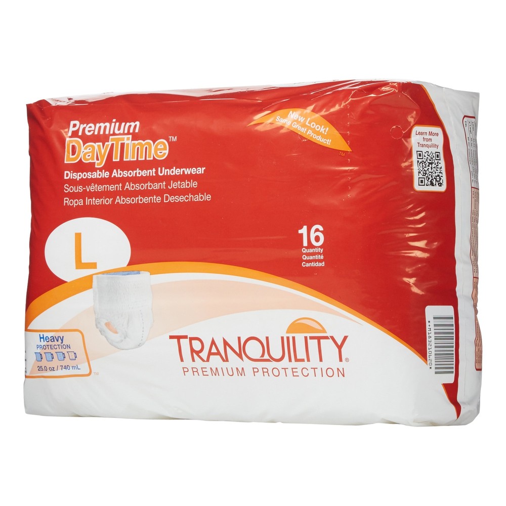 Tranquility Disposable Underwear Large Heavy 64 Ct