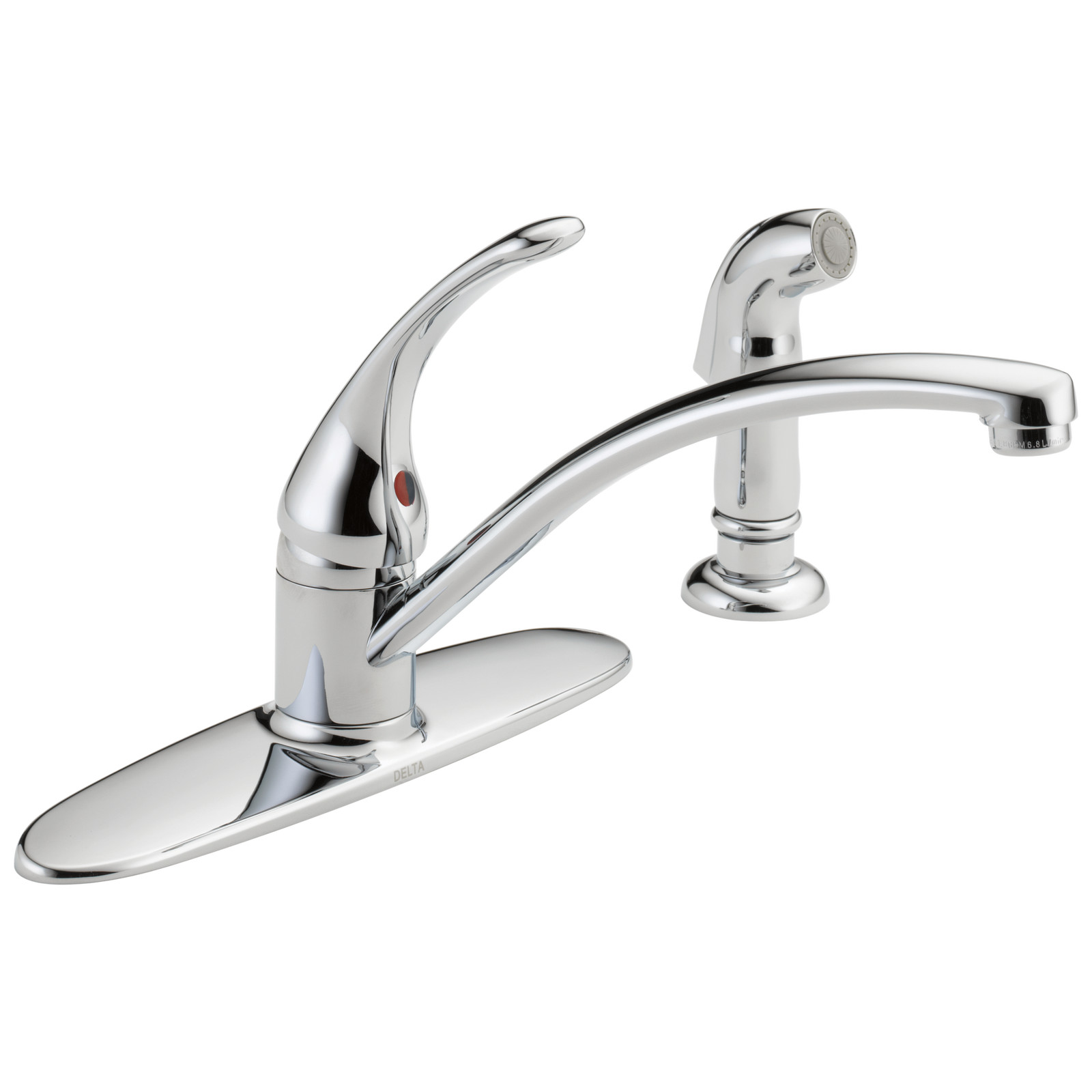 Delta Foundations 1-Handle Kitchen Faucet 1.8 GPM Chrome-Certified Refurbished
