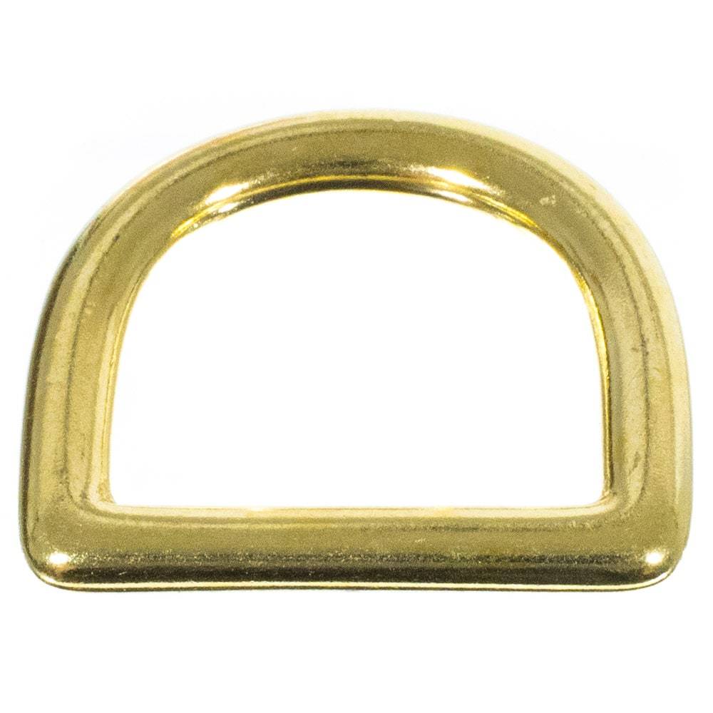 Brass D-Ring  1 Inch (inside)  Great for Crafting, DIY Projects, and More