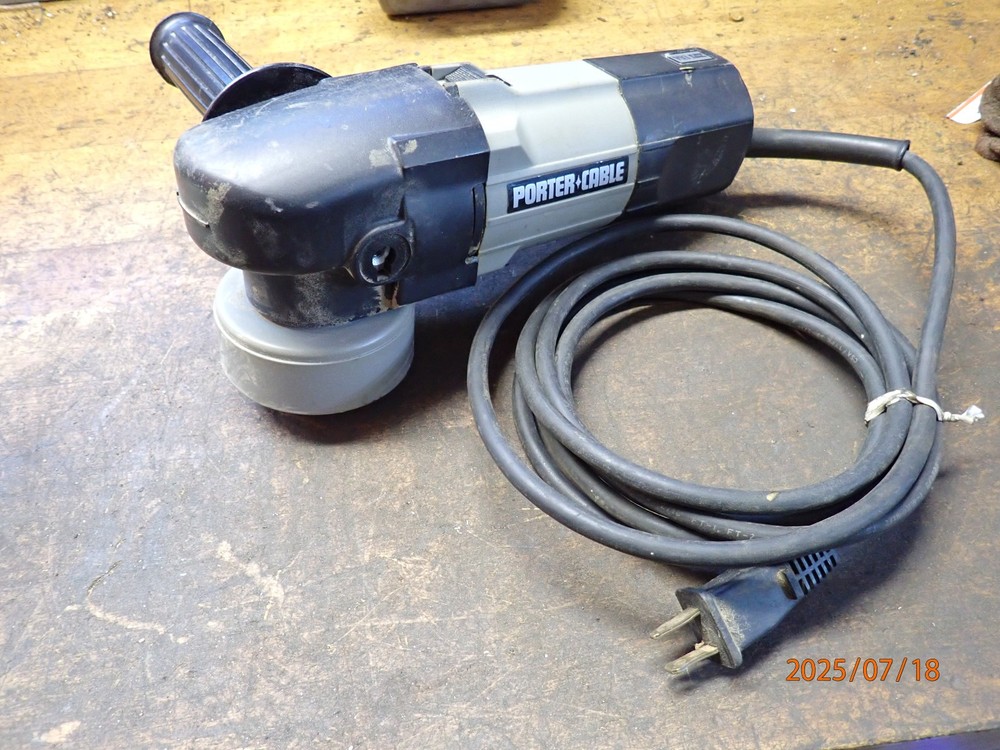 lot b USA PORTER CABLE 7336 VARIABLE SPEED 6" RANDOM ORBITAL SANDER MISSING PAD