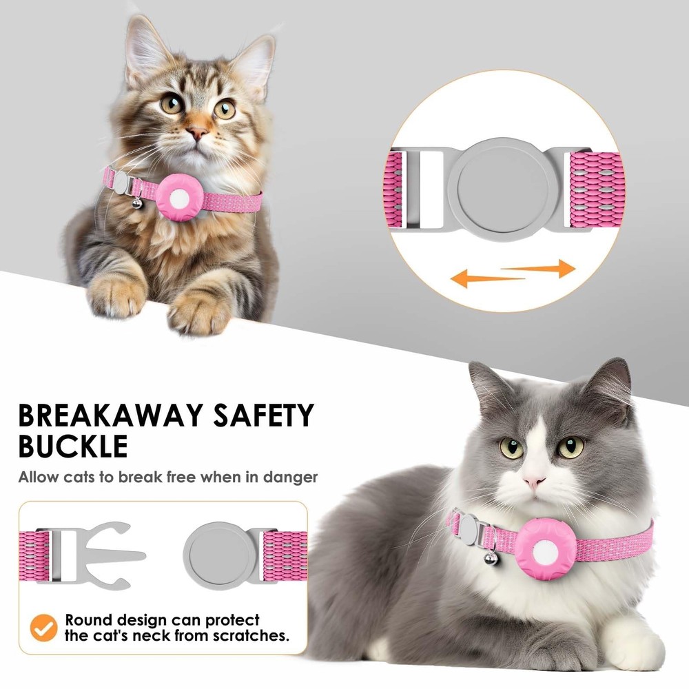 Cat Tracker, No Monthly Fee Pet Tracker for Cats, Cat GPS Tracker Compatible ...