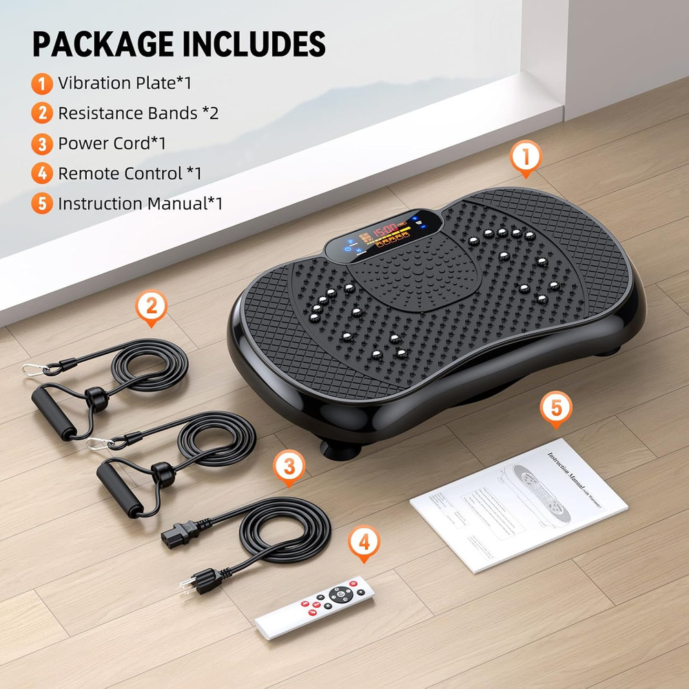 Vibration Plate Exercise Machine 2025 Upgraded Vibrating Plate for Lymphatic Dra