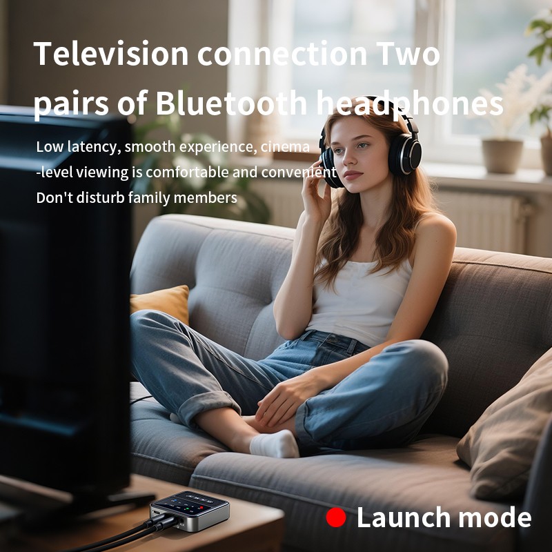 Bluetooth-Compatible 5.4 Audio Adapter APTX Receiver And Transmitter 2-In-1