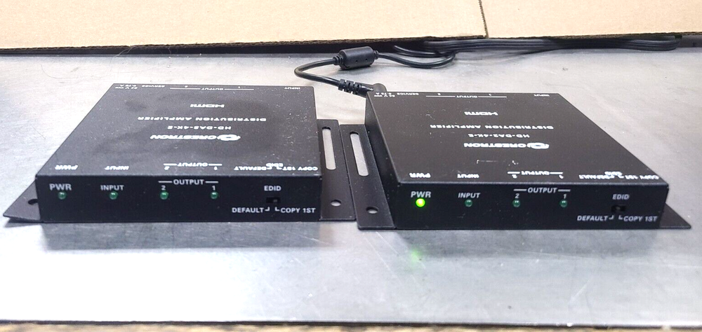 2X CRESTRON HD-DA2-4K-E Distribution Amplifier HDMI, working