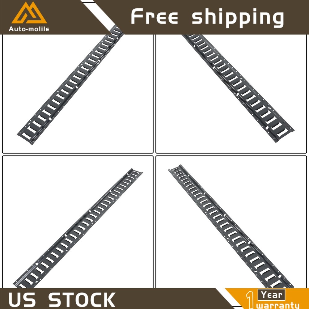 5' E Track Rail Kit Portable Tie Down Multi Purpose Secure Steel 28 Pack Durable