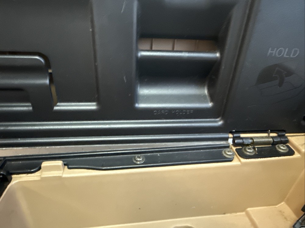 1999 Mazda Miata Center Console Front Armrest Compartment Tan OEM