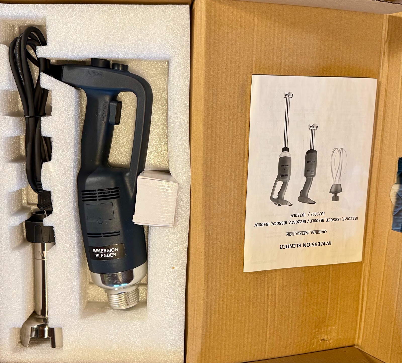 VBENLEM Commercial Immersion Blender 500W Power, Hand Held Mixe , 15.7-Inch