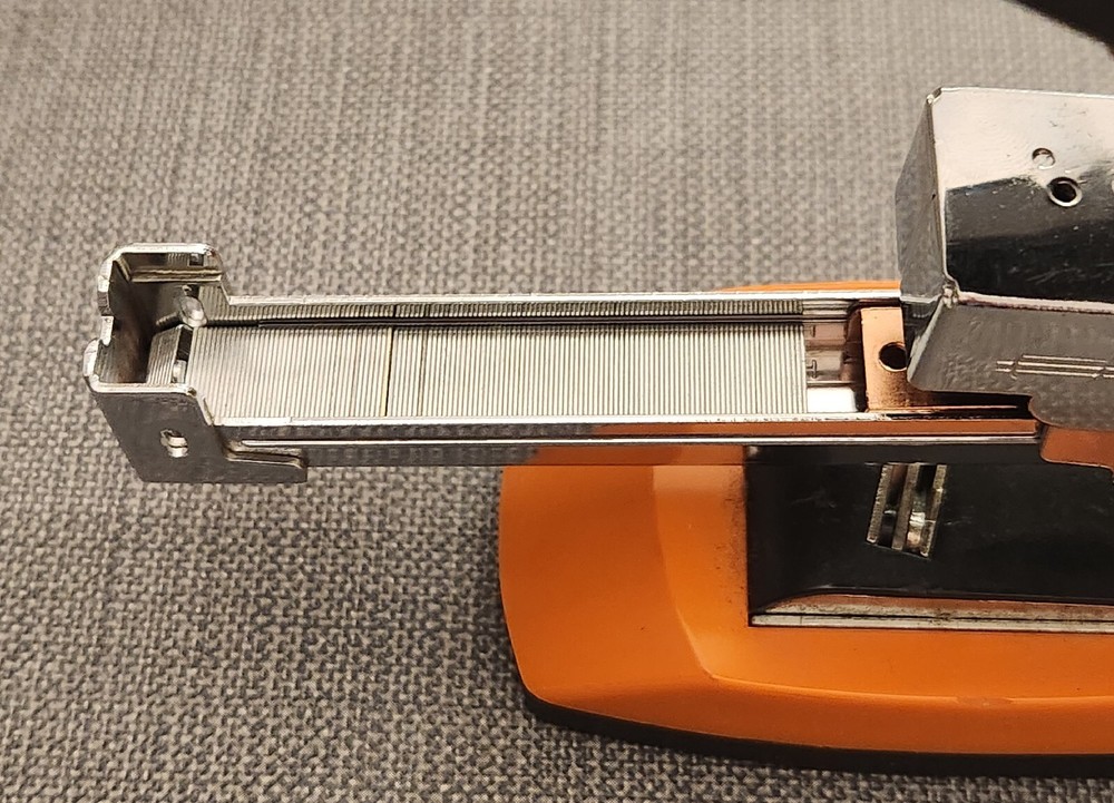 Swingline High Capacity Optima Stapler Model #8767x 2-70 Sheets Orange Silver