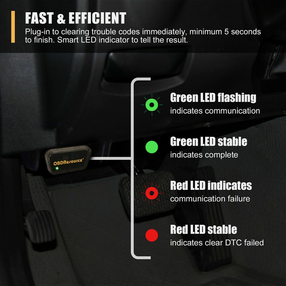 P04 Car OBD2 Automatic DTC Cleaner Erase Code Tool Engine Check Light Turn Off