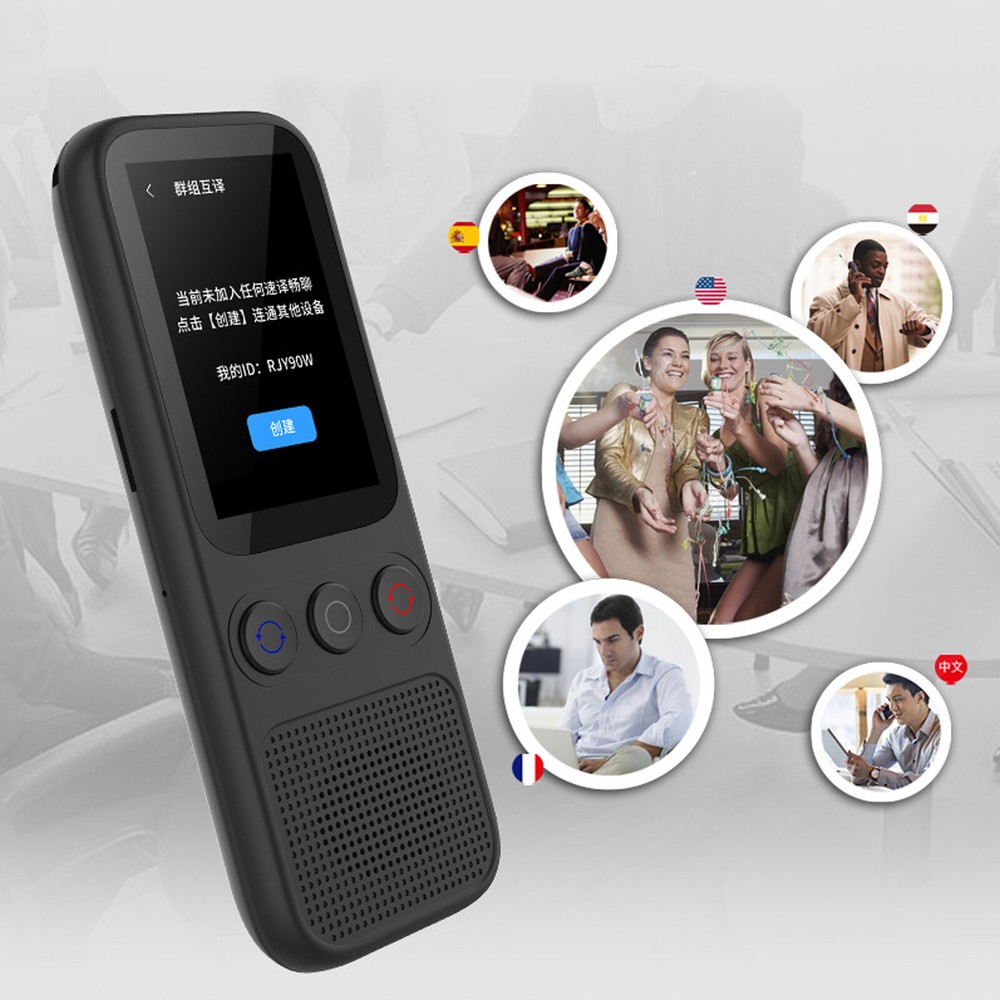 Portable Language Translator Device with 138 Languages Voice Translating .