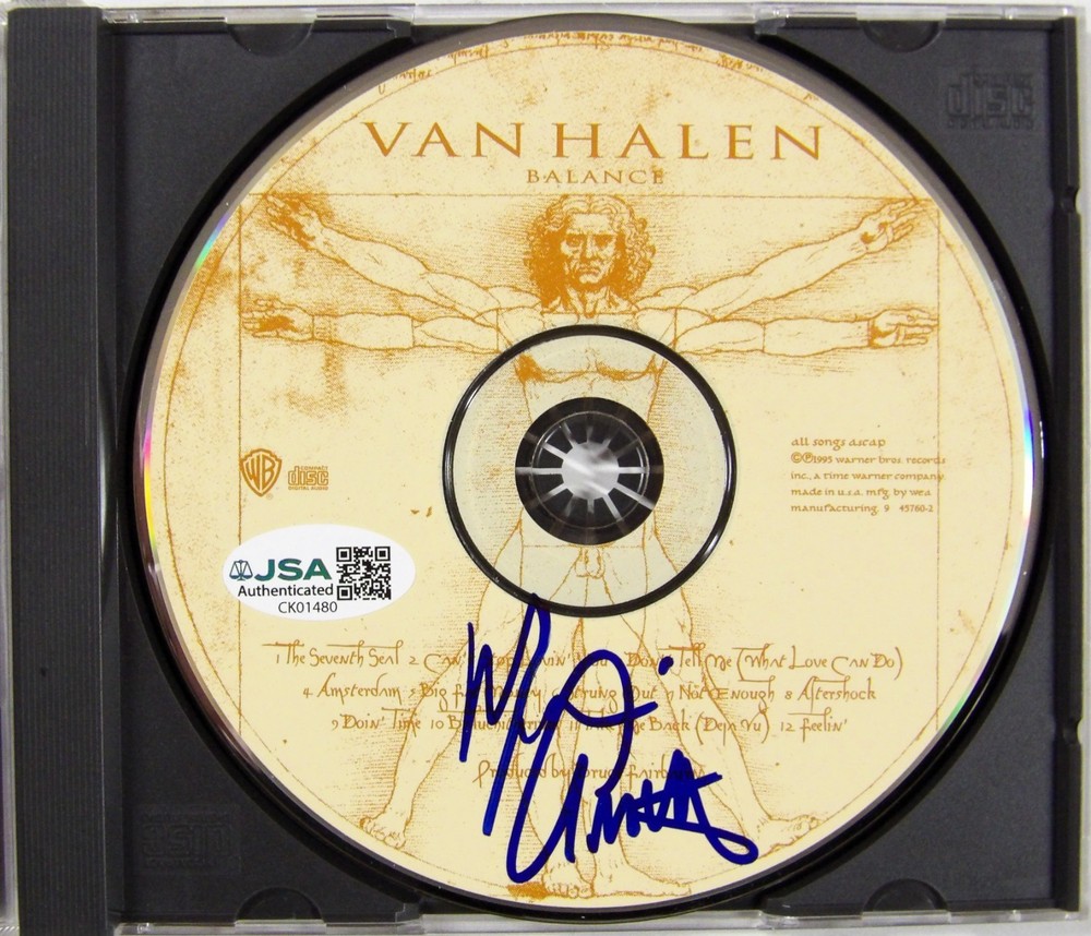 Michael Anthony Van Halen Signed Balance CD JSA Authenticated