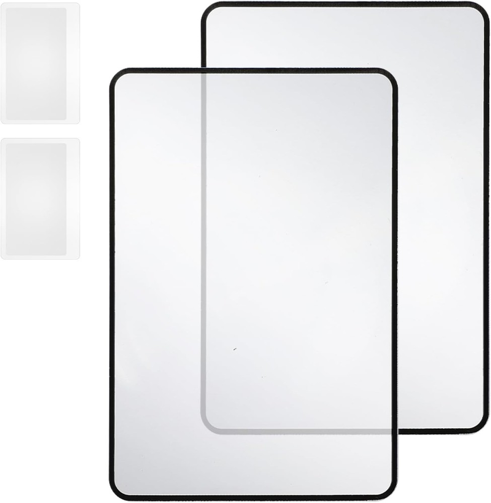4 Pcs 3X Magnifying Sheets for Easy Reading | Lightweight Dual-Function Bookmark