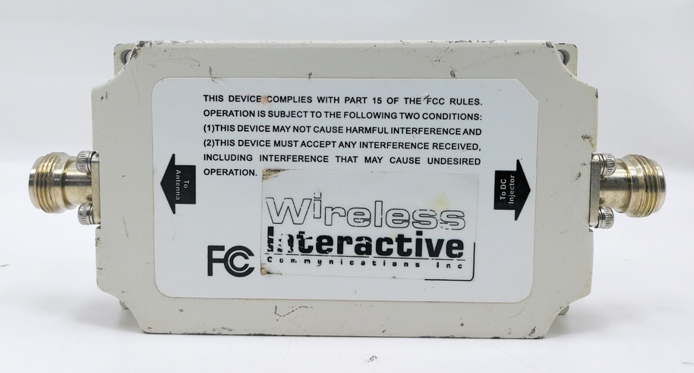 Wireless Interactive WIPA241W 2.4 Ghz 1 W Amplifier N Type Connector