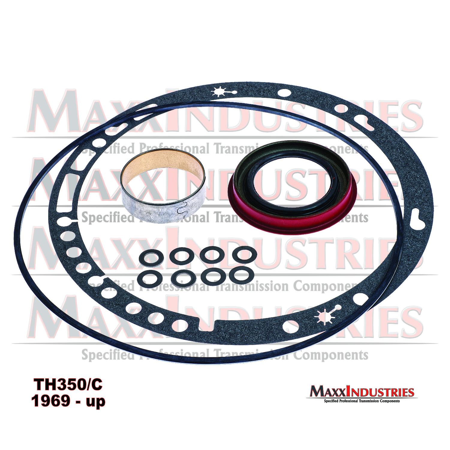 Turbo 350 TH350C Transmission Front Pump Seal Kit with Bushing for GM (60303)