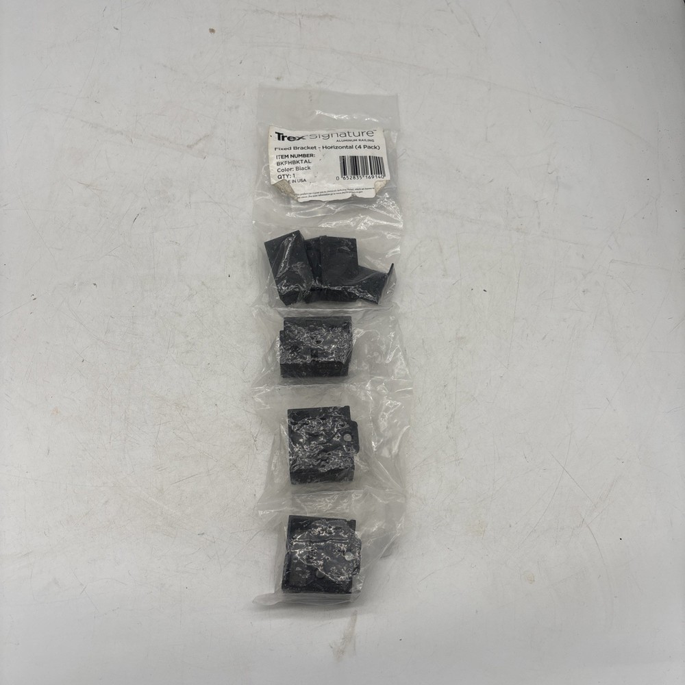 Trex Signature Fixed Bracket Horizontal 4 Pack Black BKFHBKTAL
