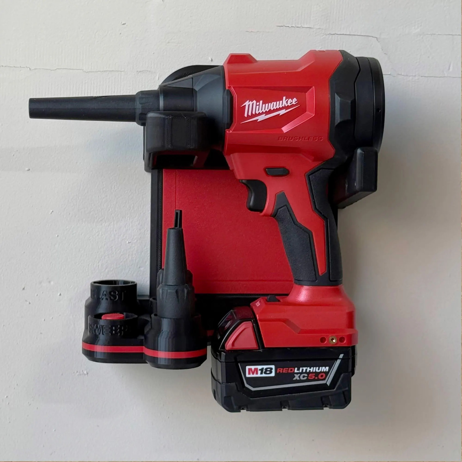 Wall Mount for Milwaukee Precision Blower – Model 0887-20