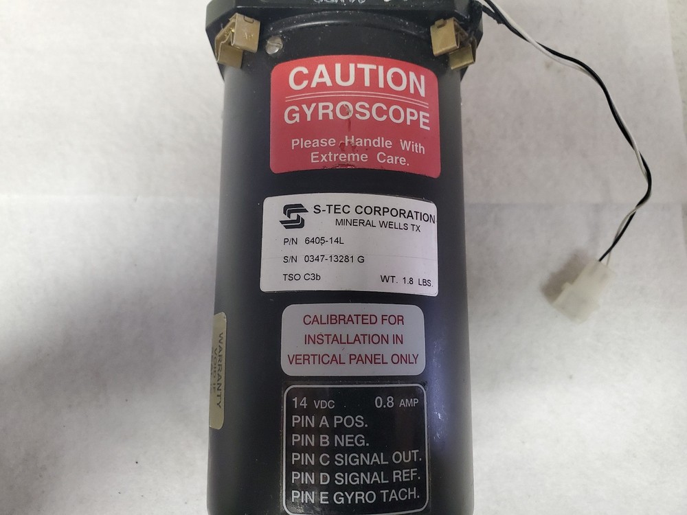 S-Tec Turn Coordinator 14V 6405-14L