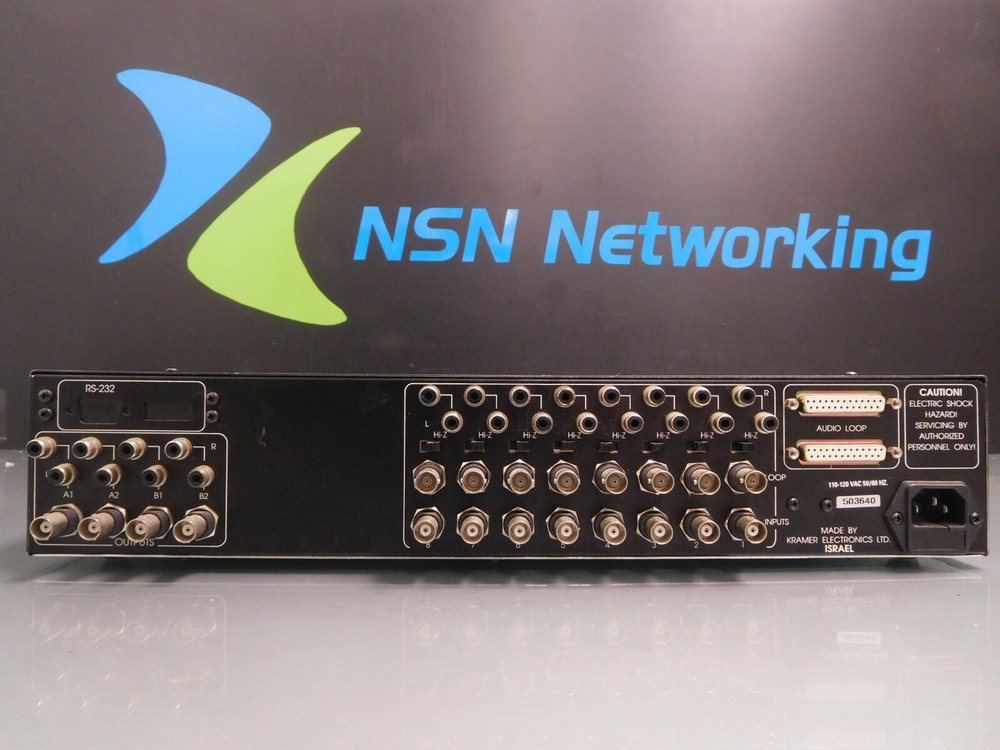 Kramer VS-802 Vertical Interval 8x2 Matrix Switcher 8-Input Selector BNC