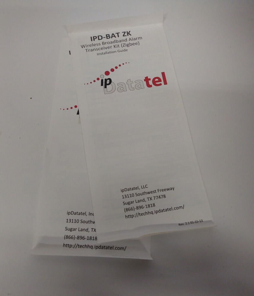 IPDATATEL IPD-BAT ZK Wireless Broadboard Alarm Transceiver Kit (ZigBee)