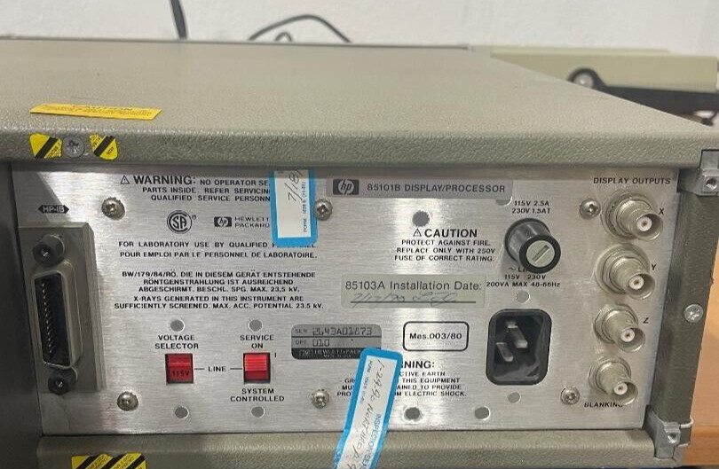HP Display Processor 85101B, SN : 2643A01873 /Turns on. Please Read Descriptions