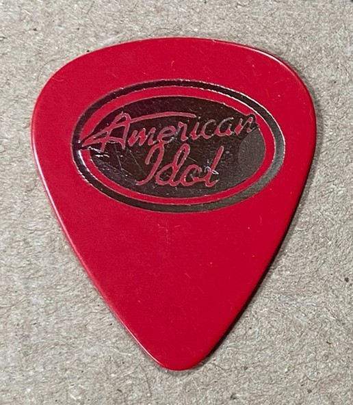 American Idol Promotional Red Guitar Pick - 2005