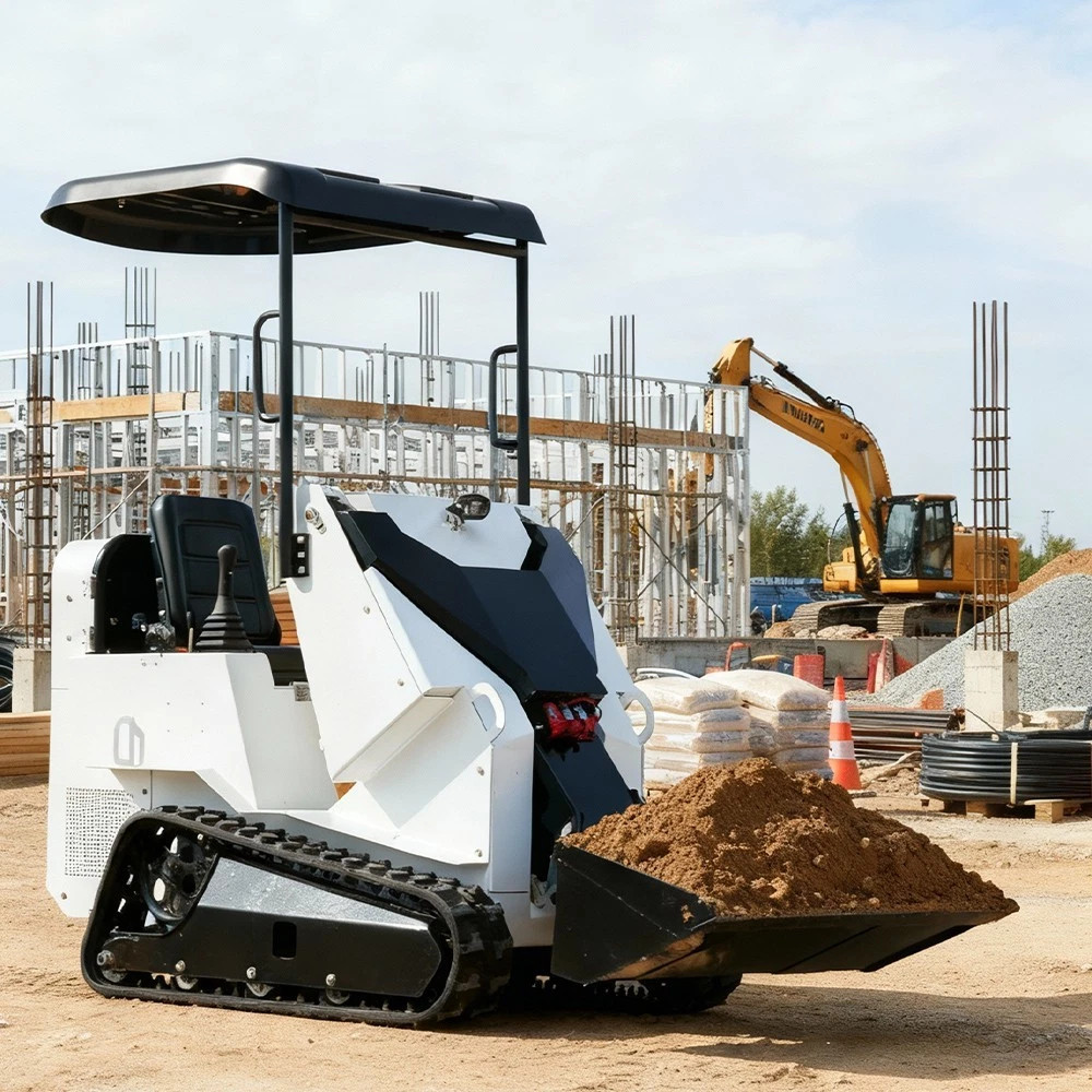Mini Skid Steer Loader Riding Tracked Loader for Landscaping