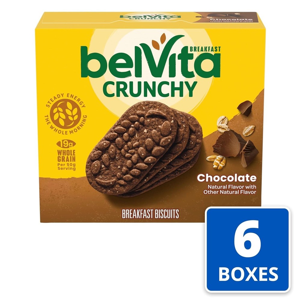 30 Count Chocolate Biscuits, 6 Boxes - Rich Cocoa Flavor