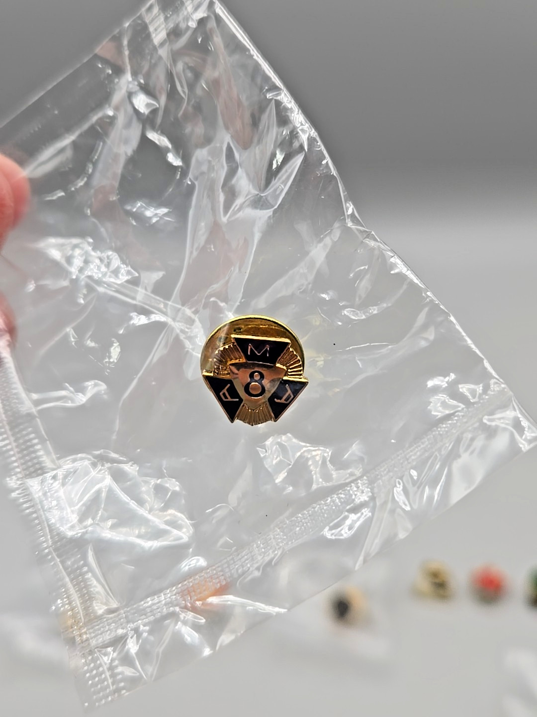 Collection of 17 AMA American Motorcycle Association Membership Pins. New