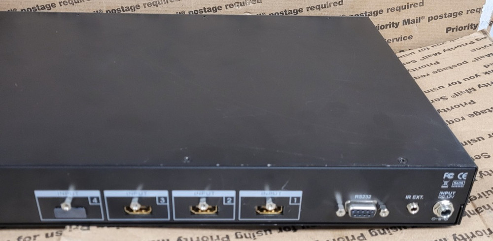 4X4 HDMI MATRIX SWITCHER NO RACK EARS (TESTED)