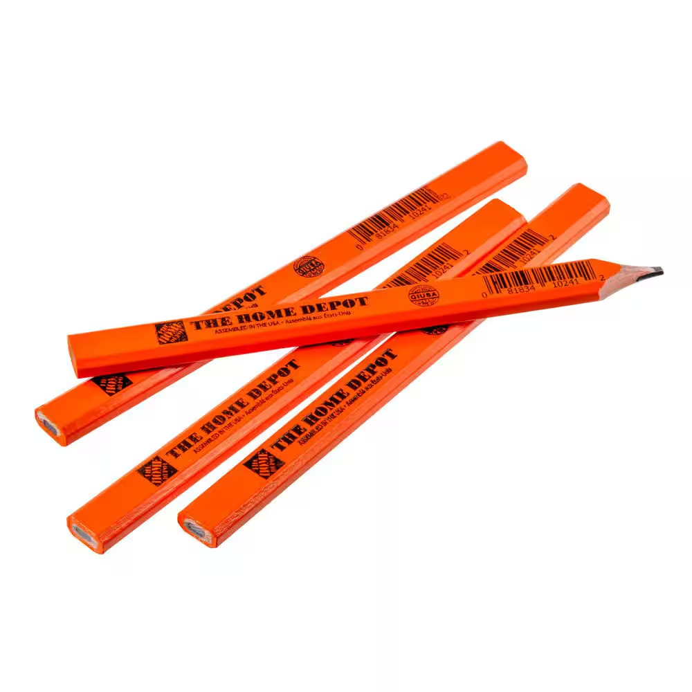 Oversized Carpenter Pencils Bulk Writing Utensil (72-Pack, Boxed)