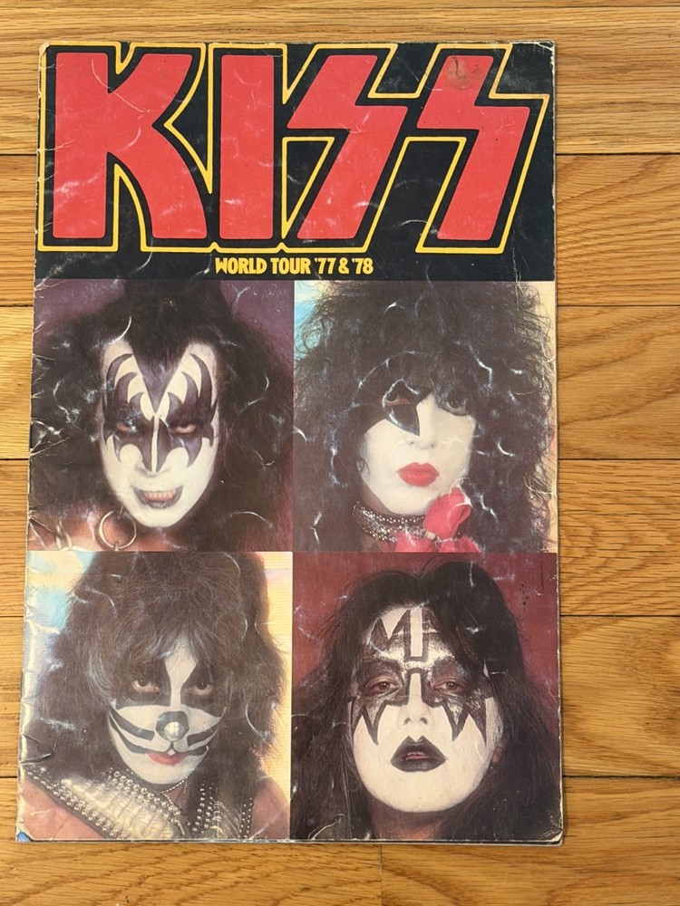 KISS 1977 & 1978 World Tour Concert Program Book