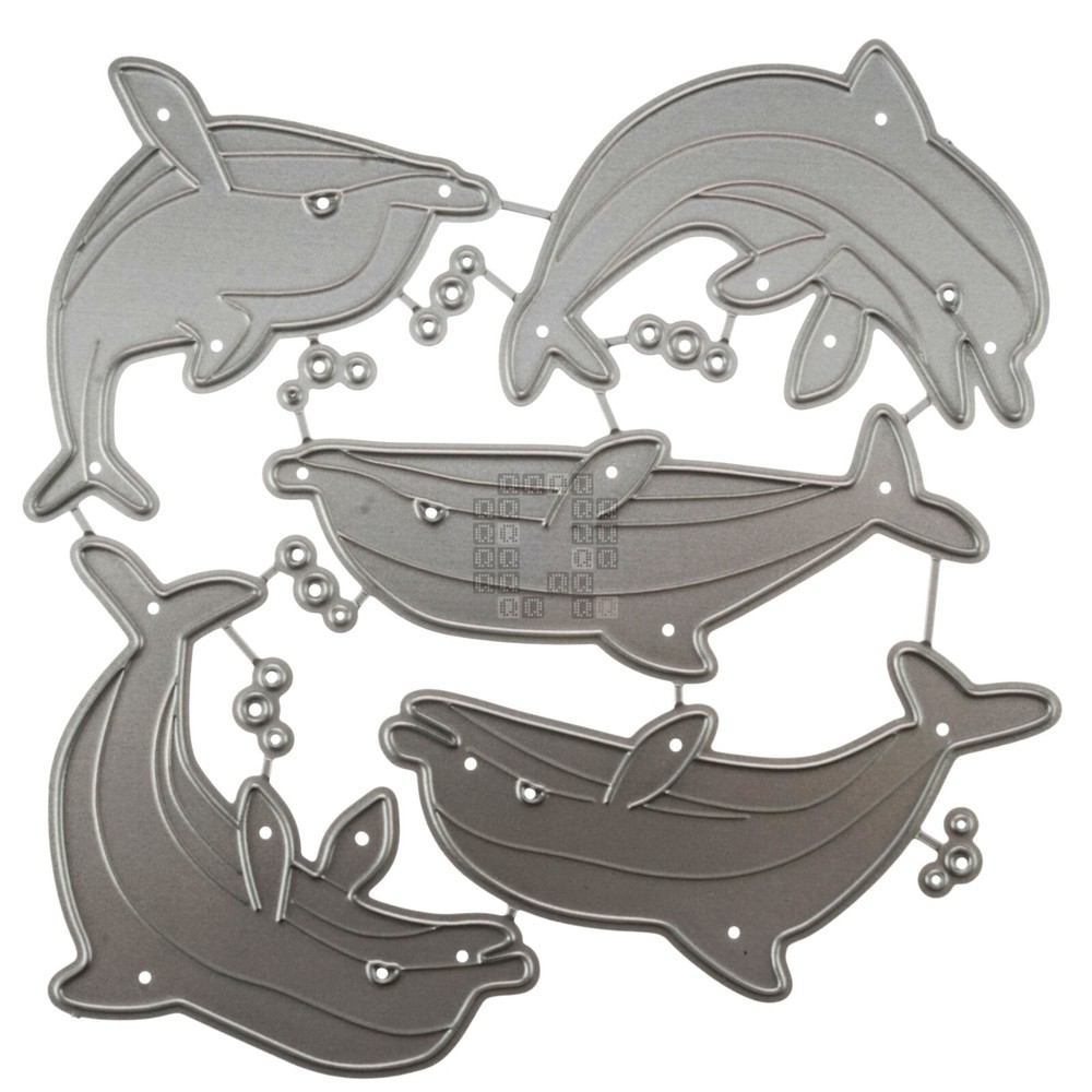 5-Piece Dolphins Metal Cutting Dies Set