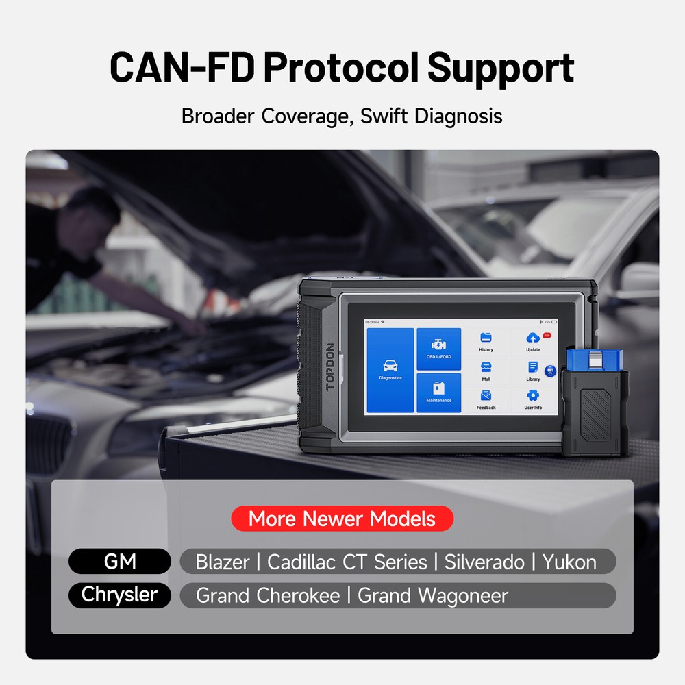 TOPDON AD800BT 2 Auto All System Diagnostic Bidirectional K!ey Coding Scanner