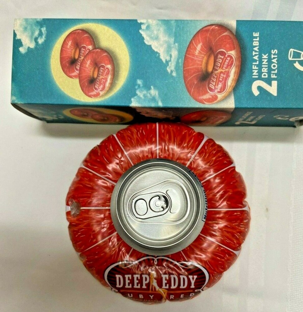 Deep Eddy Ruby Red Grapefruit Vodka Drink Beverage Pool Floats Cocktail Barware