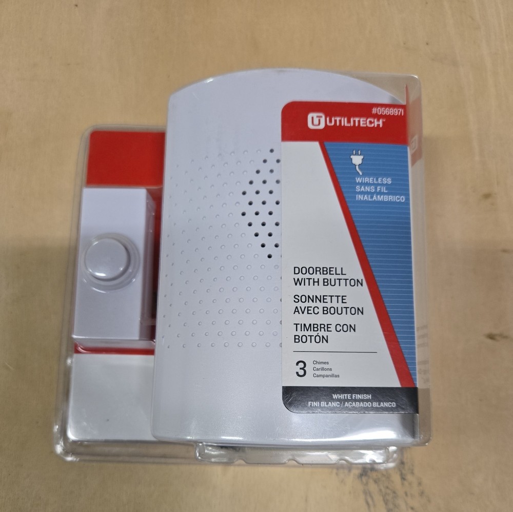 UTILITECH UT-7377-04 Wireless Doorbell with Button S13