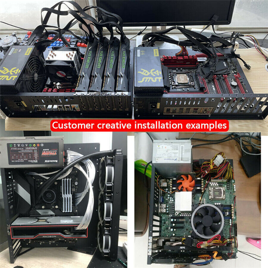 For EATX Computer Case Motherboard Bracket Miner Mining Rig Holder Open Frame US