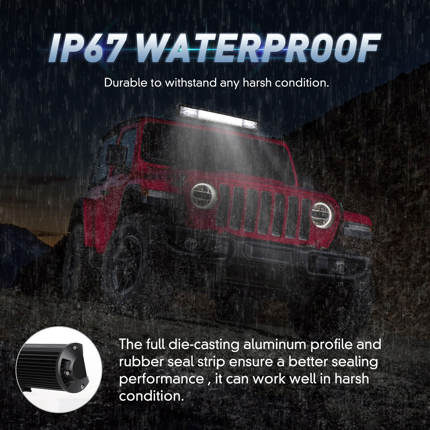 32 Inch LED LIGHT BAR Tri Row Spot Flood Combo Truck Offroad 4WD ATV SUV Light