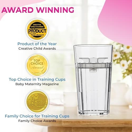 BUNDLE: Smart Cup (Clear 1-Pack) Open Training Cup, Toddler Cup, 1-Pack Clear