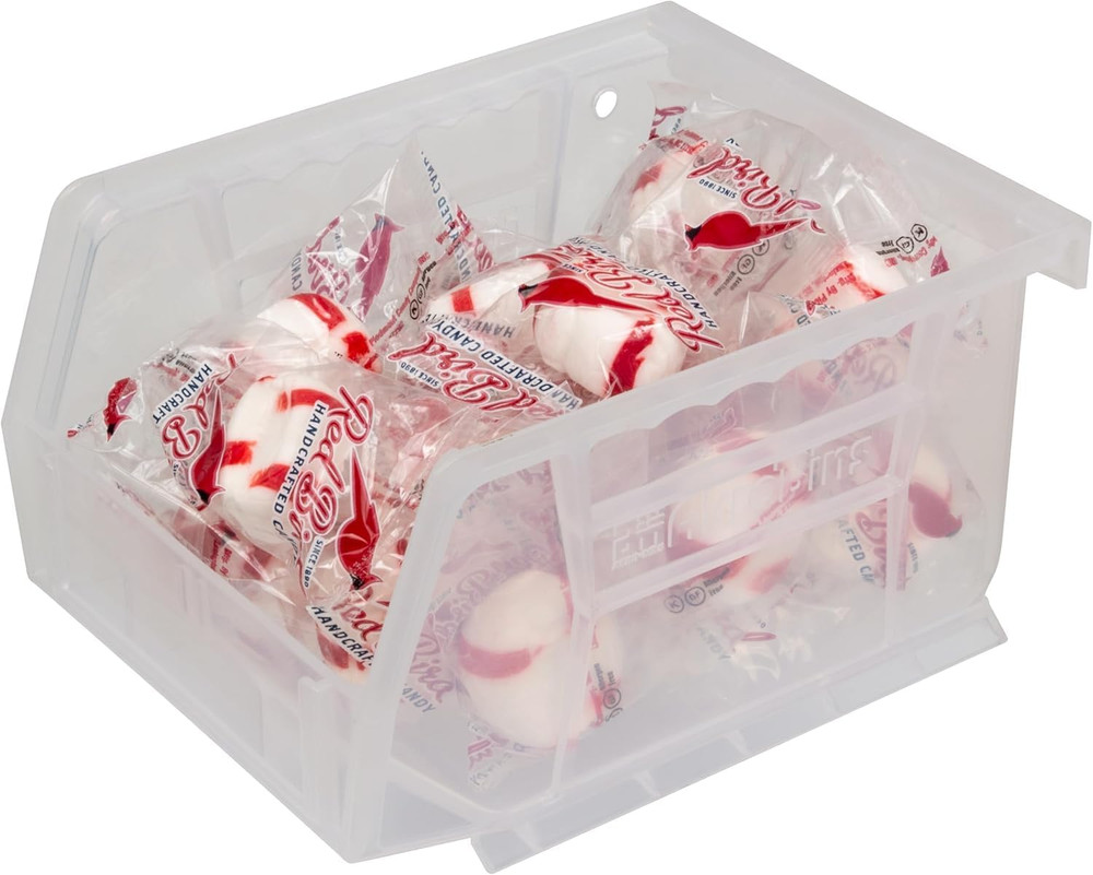 30210 Akrobins Plastic Storage Bins, Space-Saving Stackable Bins for Garage, Pan