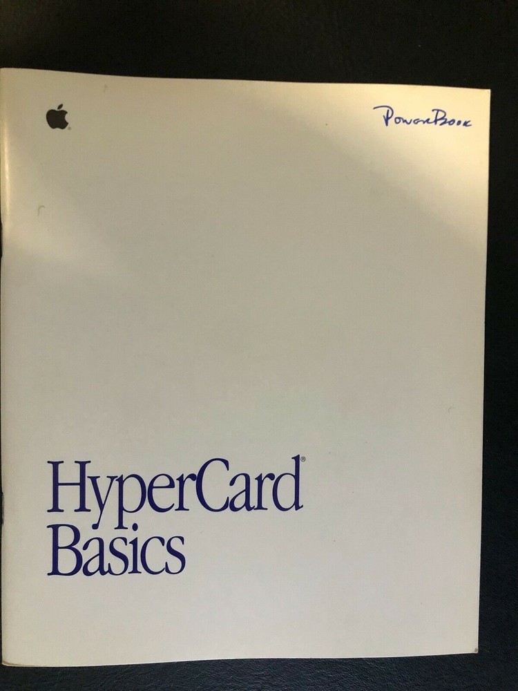 Getting started / Hypercard Basics - Macintosh User Manuals Lot of 2